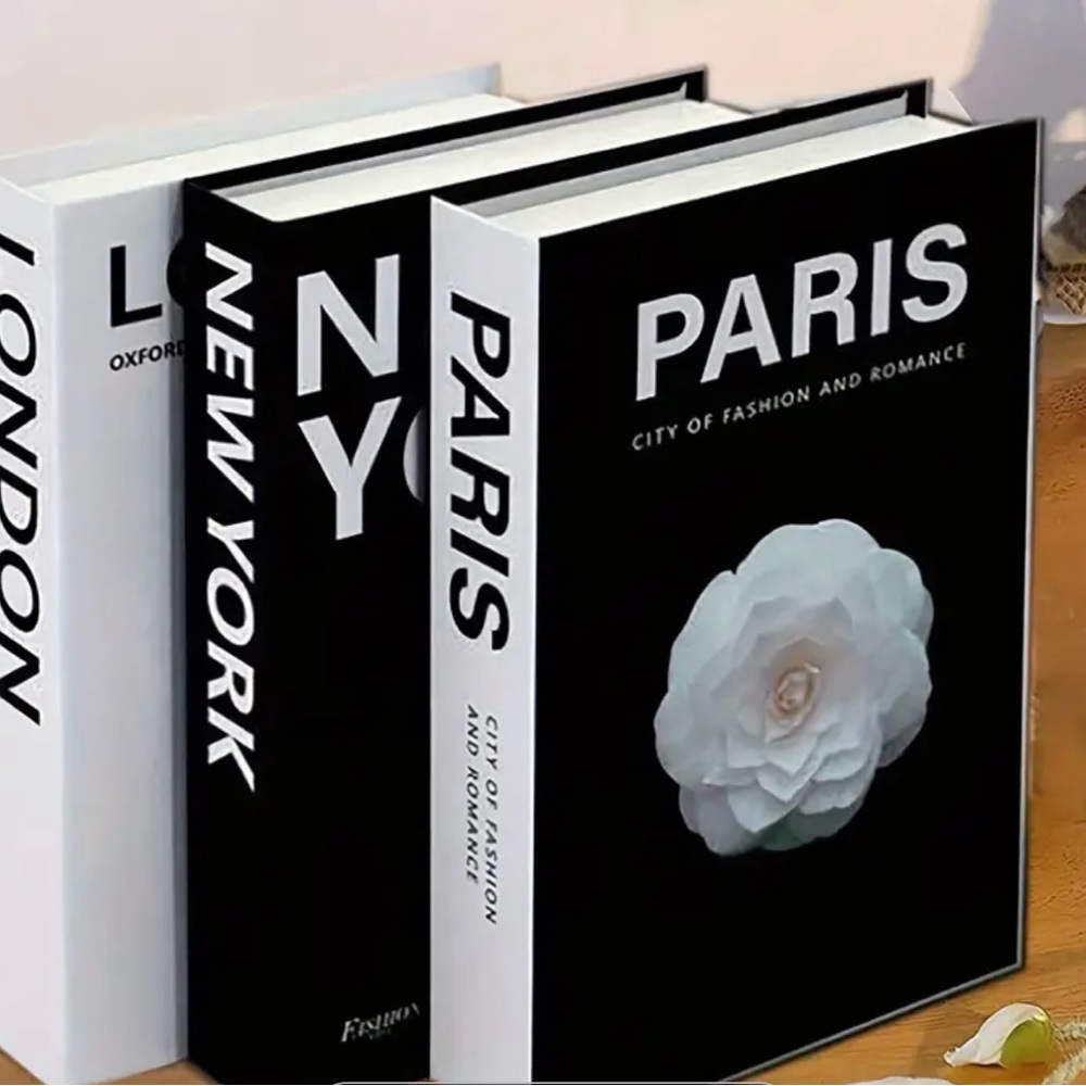 3pc Luxury Faux Book Set